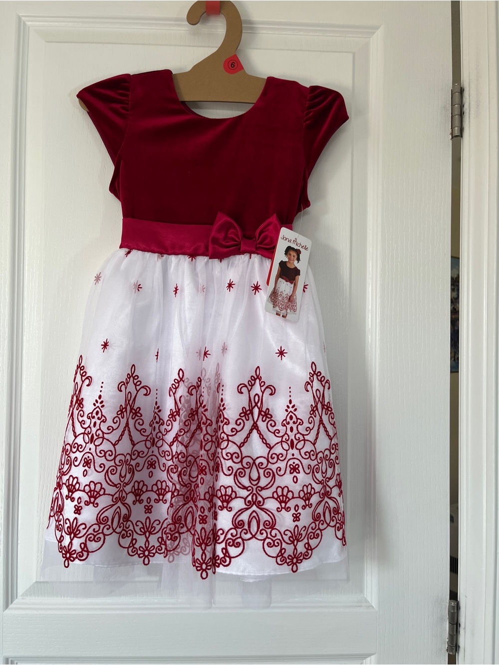 Brand new JONA MICHELLE DRESS GIRLS- red velvet